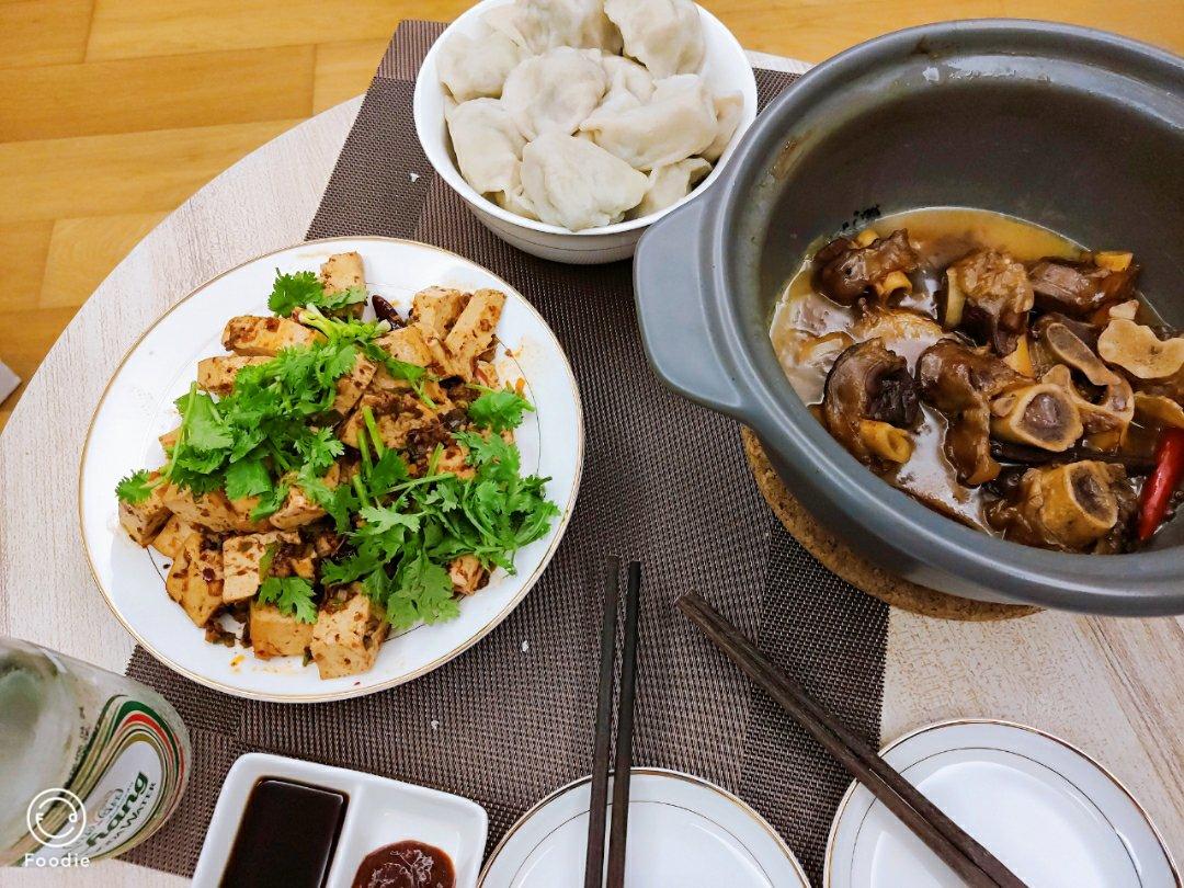 榨菜肉末拌老豆腐