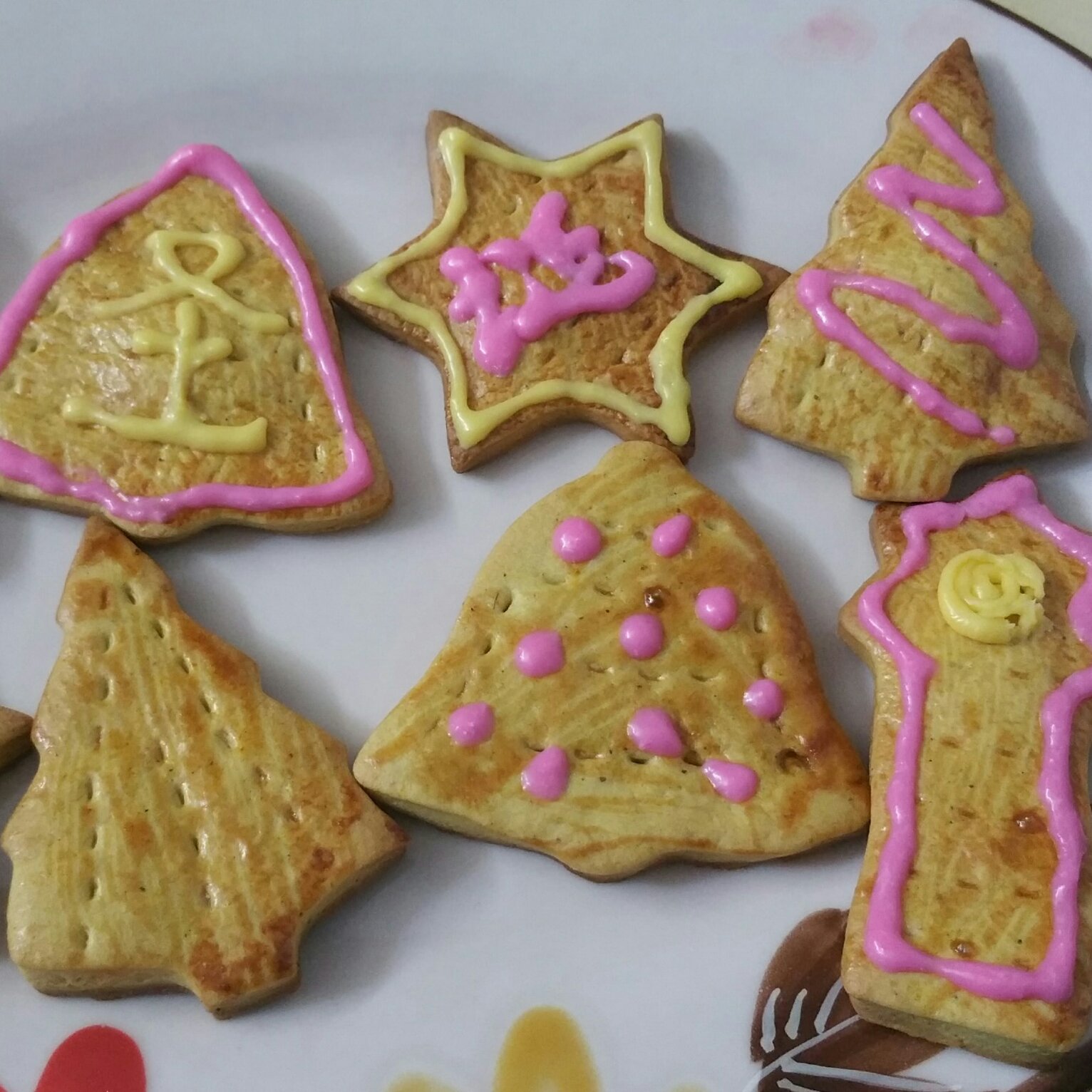 圣诞雪花姜饼