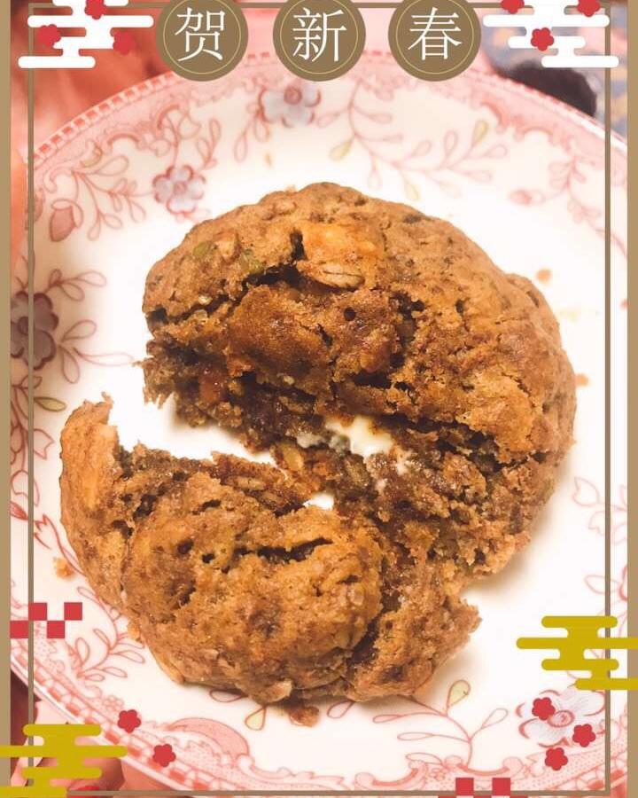 阿八喜欢的奶味坚果果干软饼（好长。。）🍪
