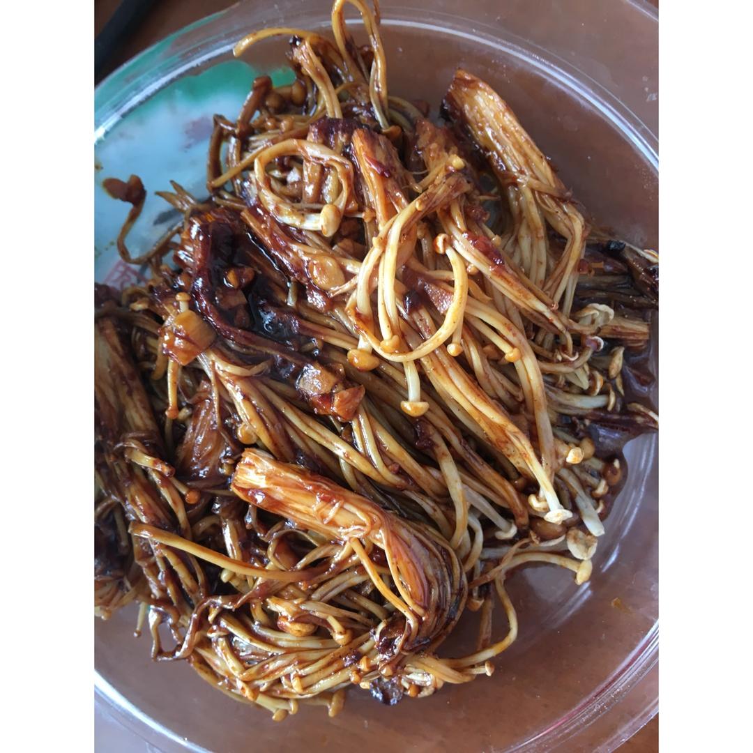烤箱版烤金针菇