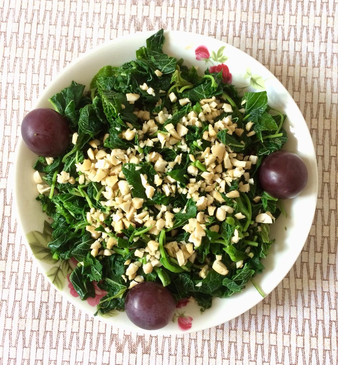 无油拌苋菜的做法