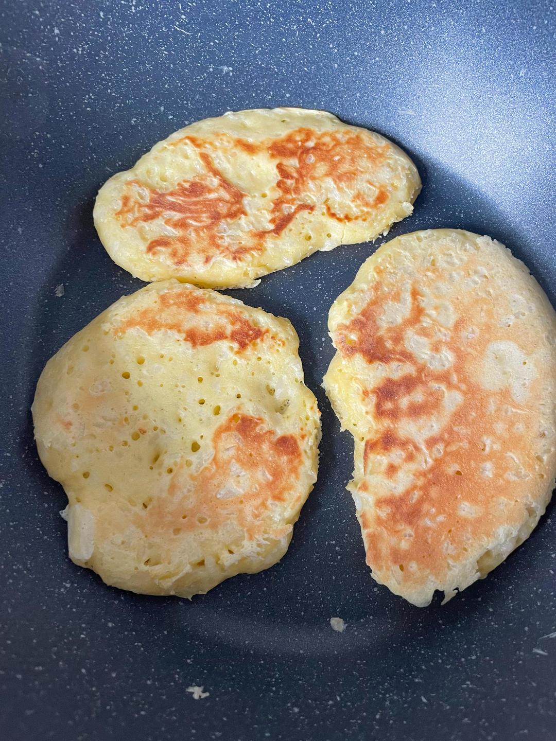 最最简单的‼️软灿灿的无油小饼【消耗剩米饭】