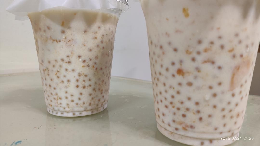 港式甜品——杨枝甘露(芒果西米露)附芒果花切法