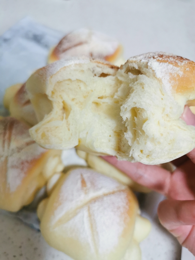 没有面包机和发酵箱的超可爱纯手工日式牛奶面包的做法 步骤8