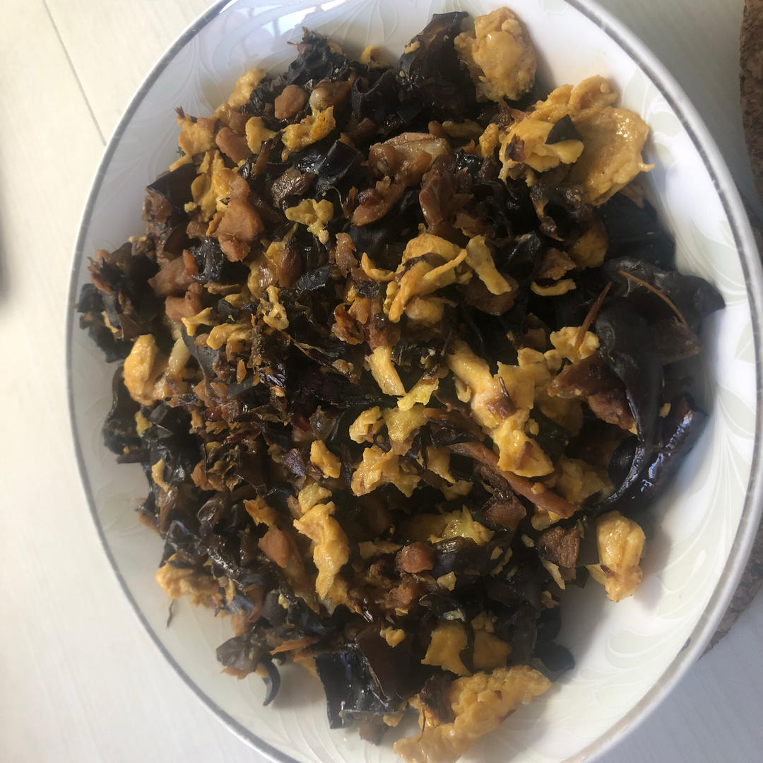 鸡蛋炒外婆菜(下饭菜)