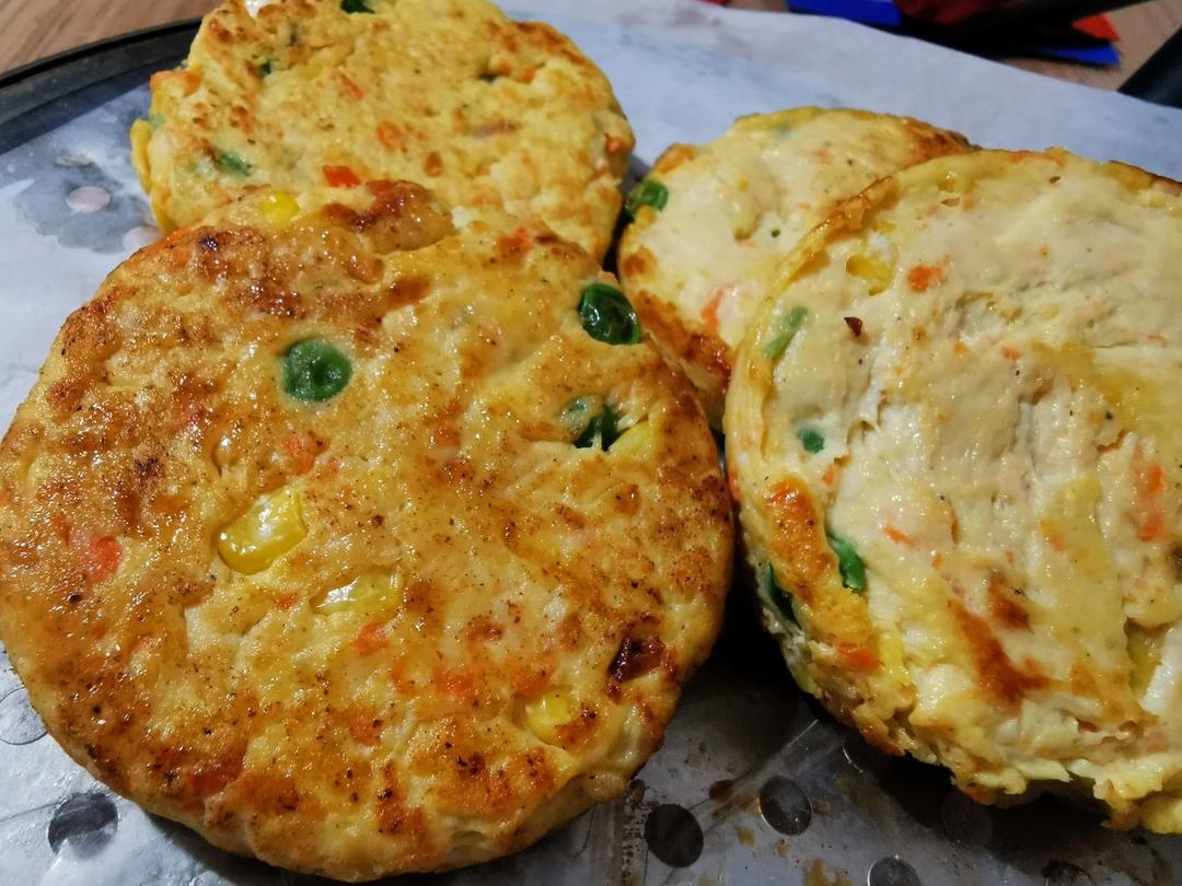 好吃不胖的时蔬鸡肉饼