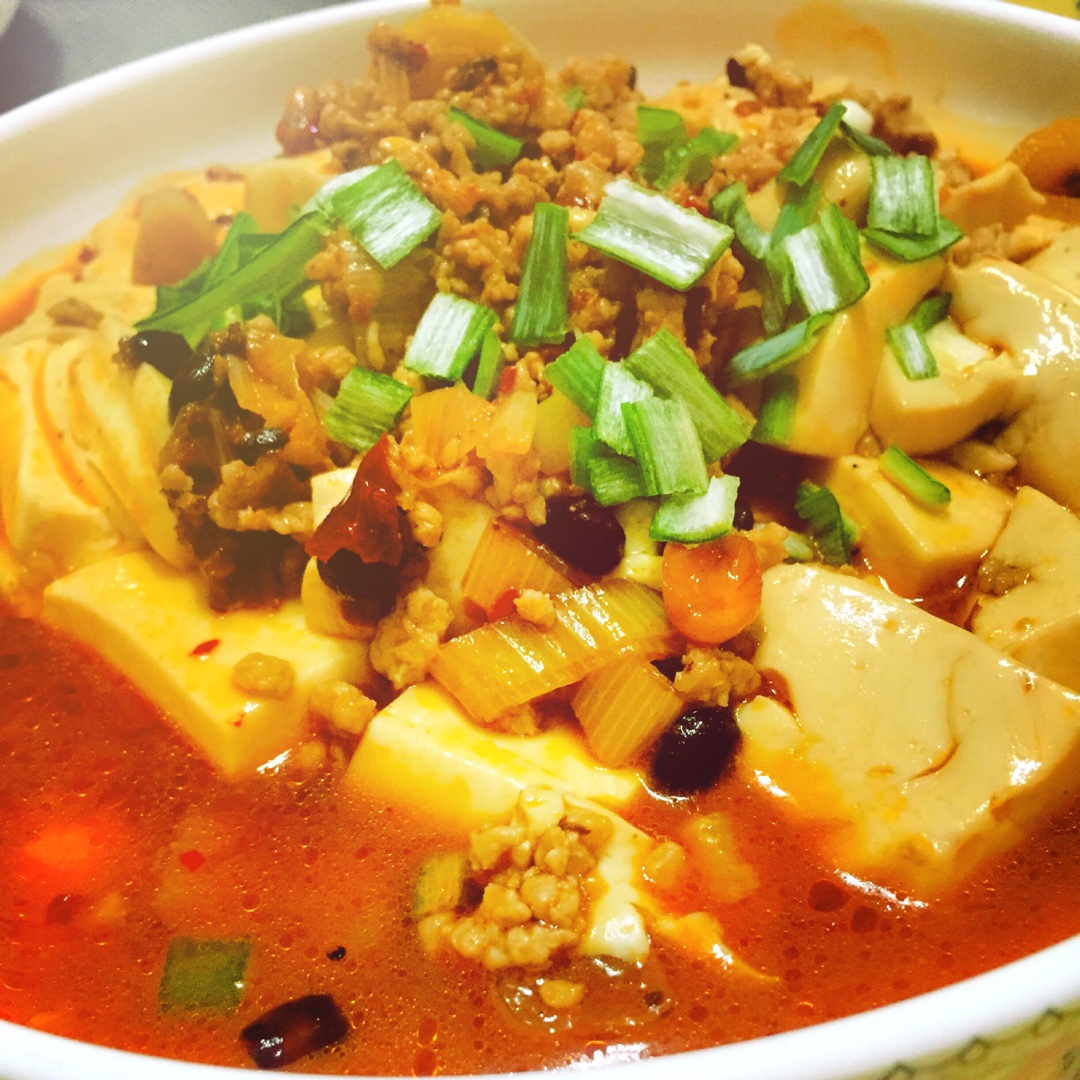 家常红烧肉末豆腐