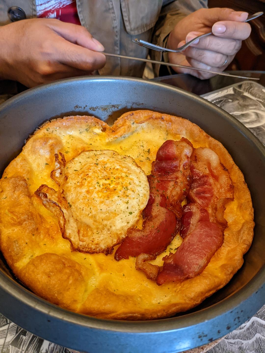 🥓Dutch Baby | 咸口培根太阳蛋荷兰松饼