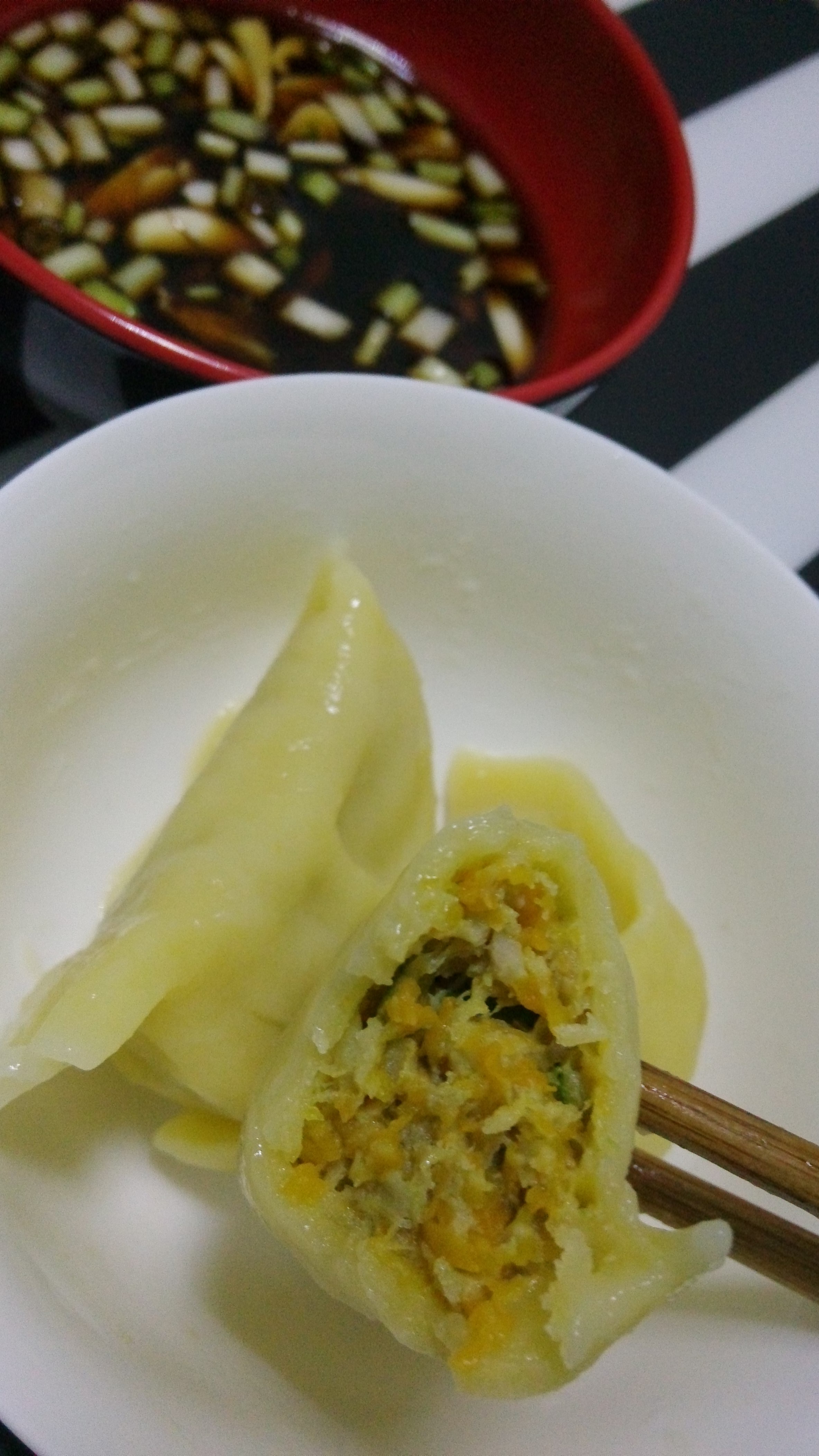 饺子 南瓜水饺 Φ撒卡卍解做的南瓜水饺 Φ撒卡卍解