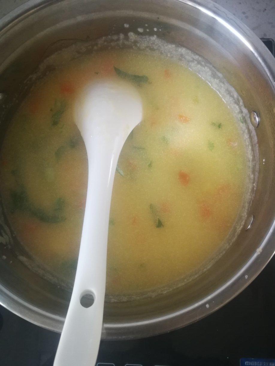 秋冬暖胃营养粥丨玉米面糊糊 · 圆满素食