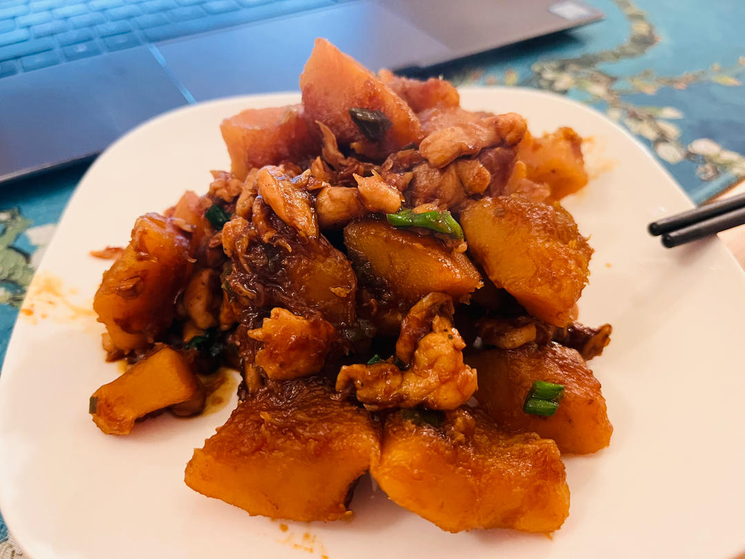 酸甜南瓜鸡腿肉