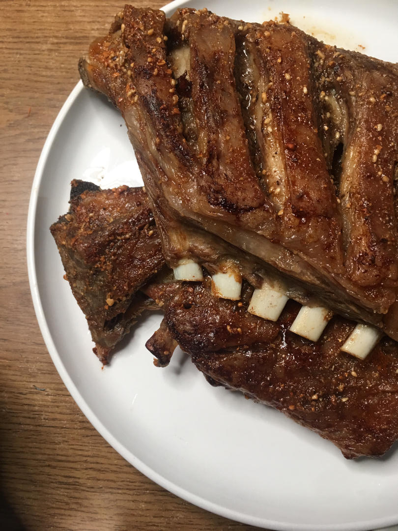 我是玄玄做的地道蒙餐:烤羊排(家用烤箱版)