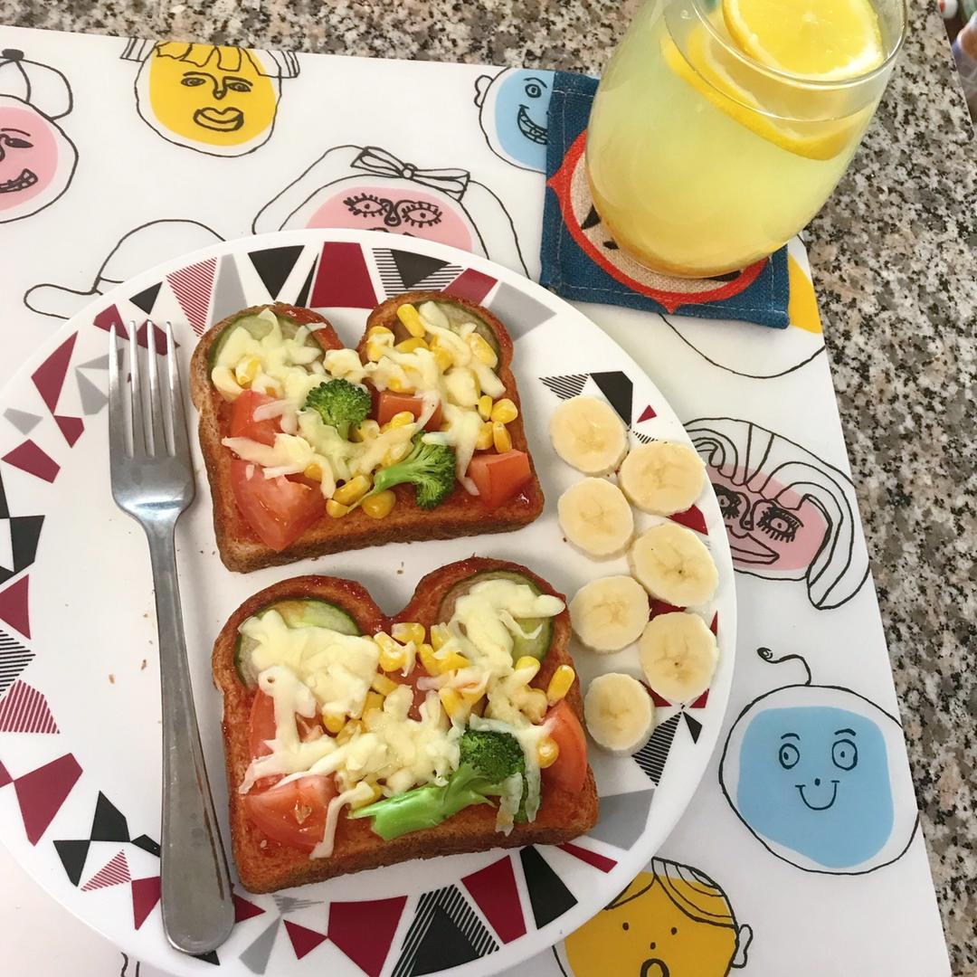 一人份吐司披萨【最好吃的披萨·快手营养早餐】