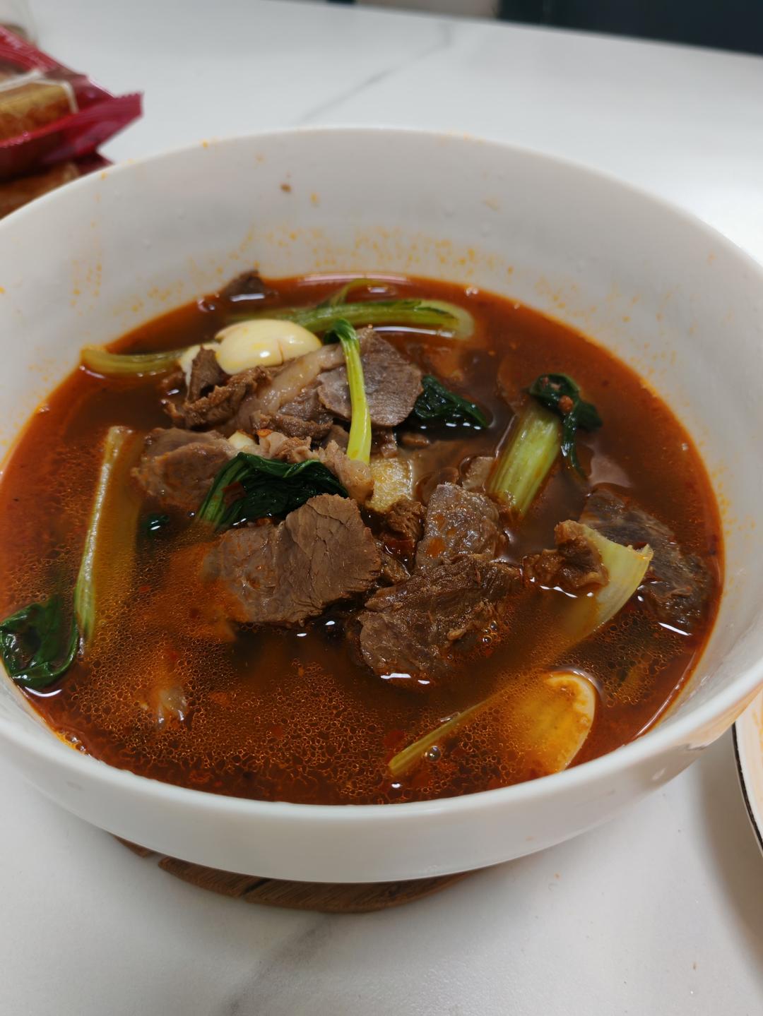 牛肉烧青菜