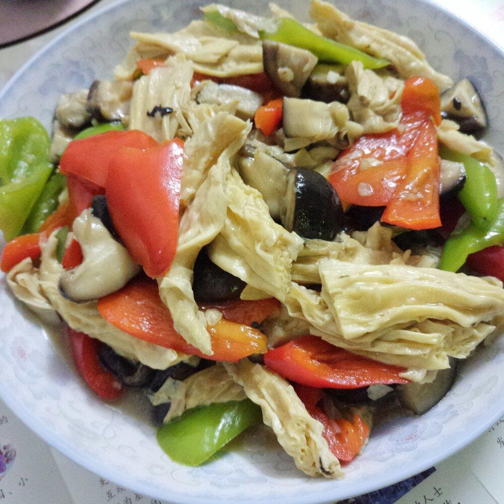 腐竹烧香菇