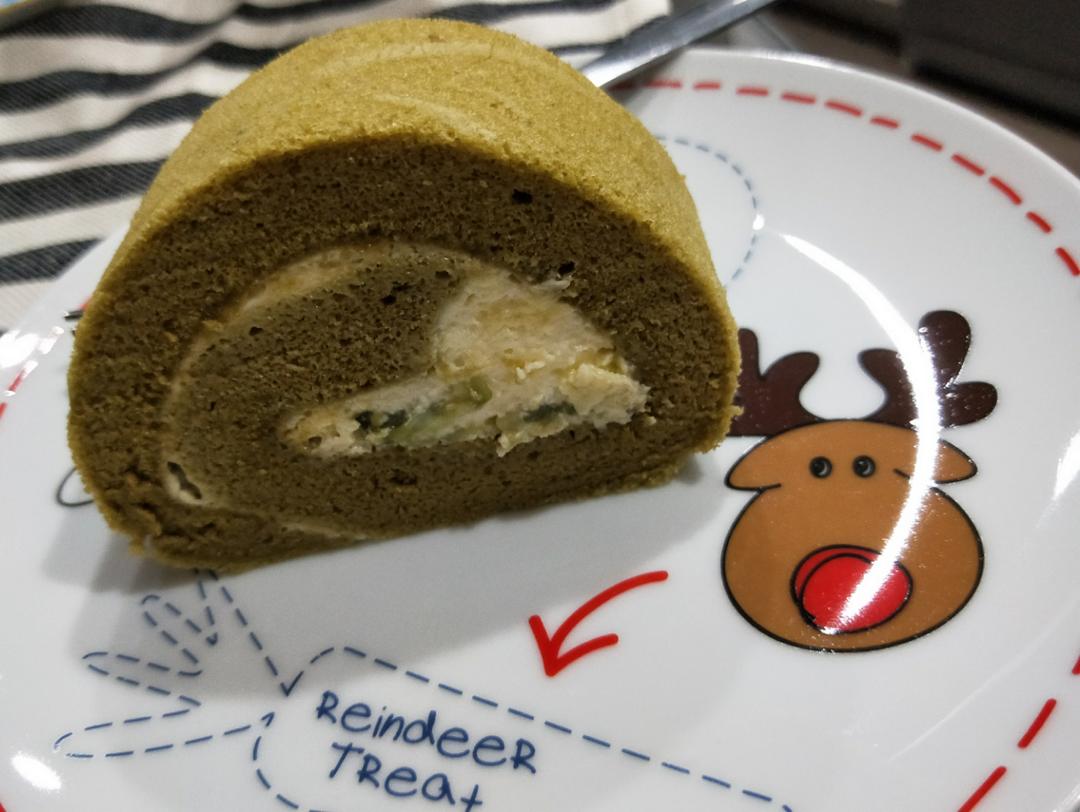 抹茶蛋糕卷(抹茶布丁内馅)