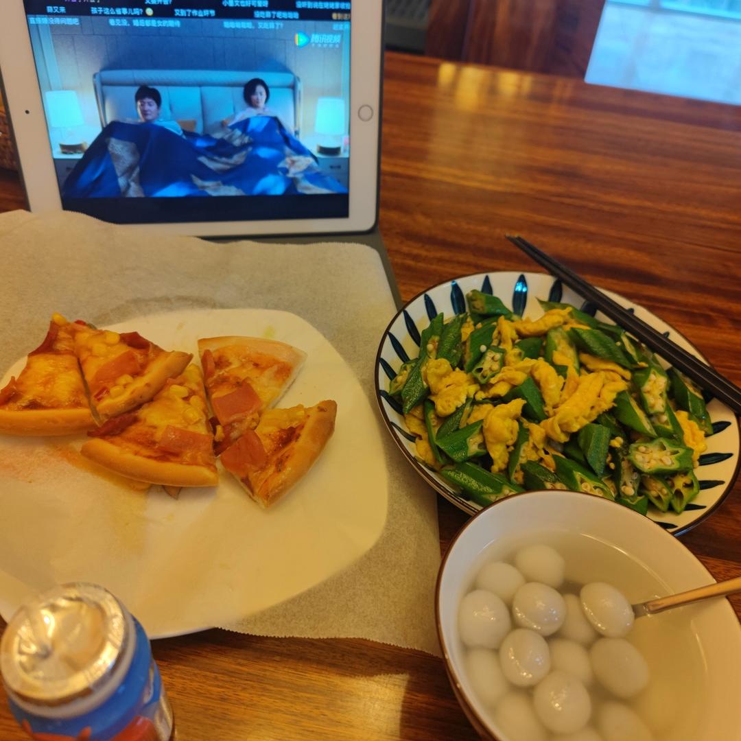 秋葵炒鸡蛋