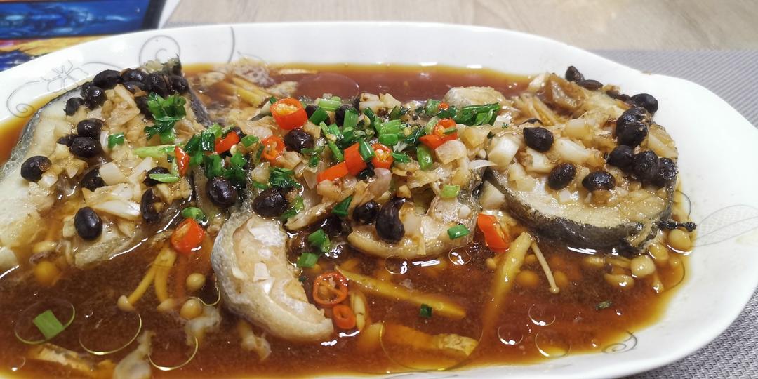 豆豉蒸鳕鱼