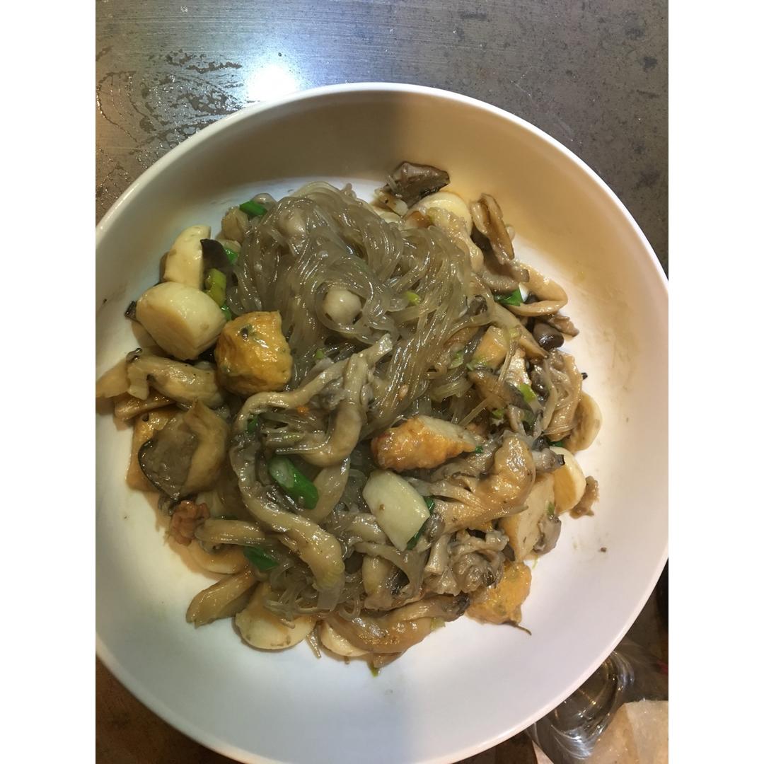 平菇瑶柱炖粉丝