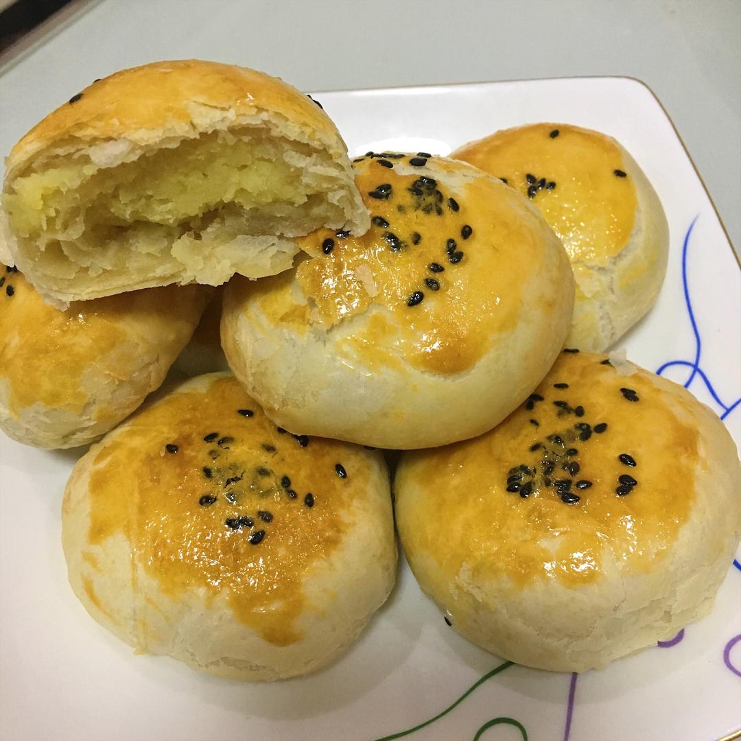 堂妈小厨——酥皮绿豆饼