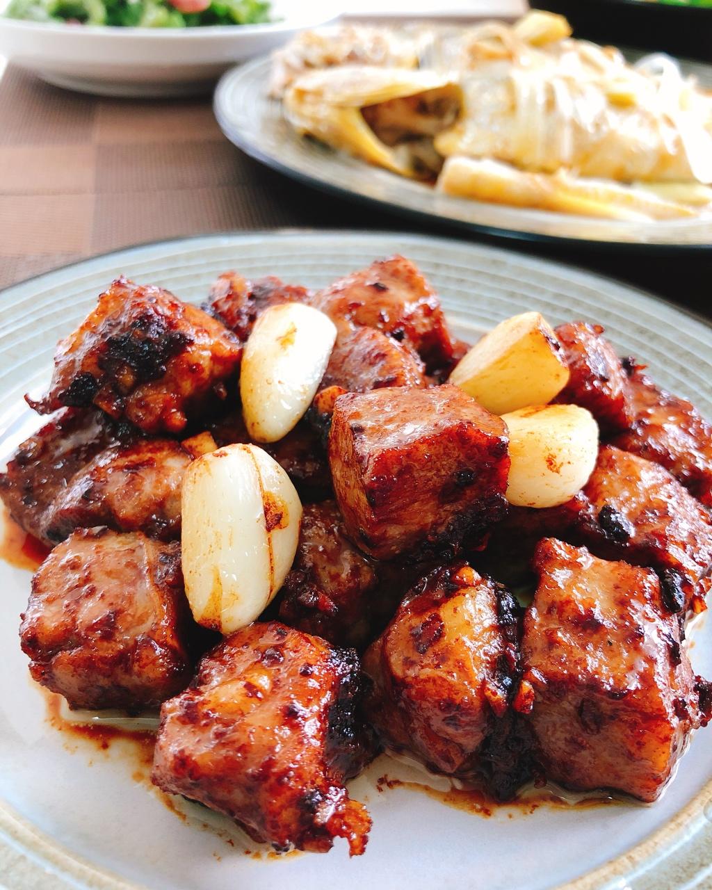 黑蒜子牛肉粒