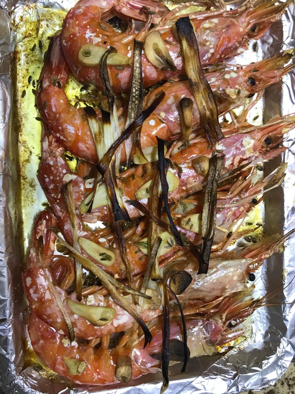 盐烤阿根廷红虾