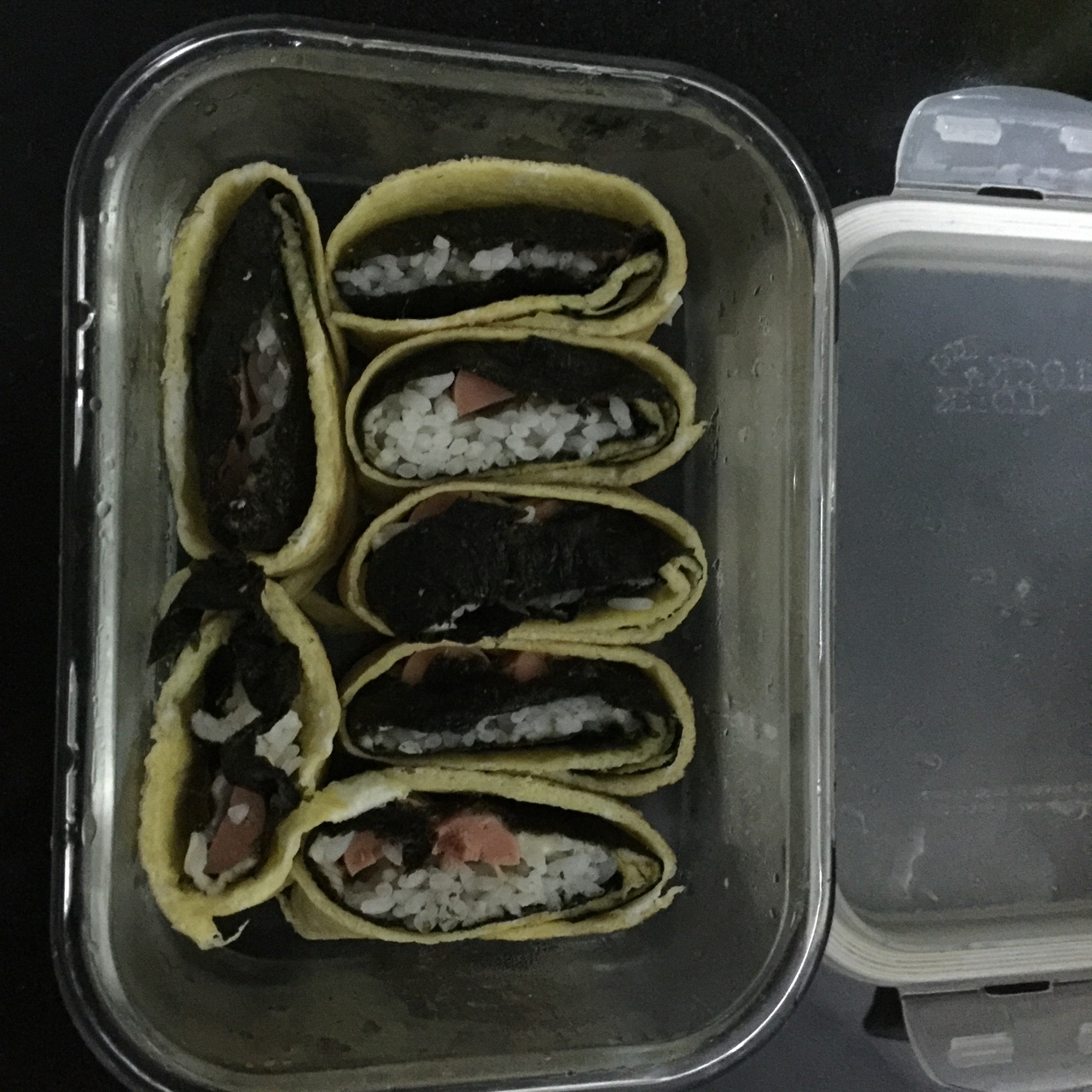 蛋包饭虾仁藕盒便当