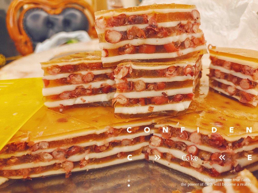 千层红豆椰汁马蹄糕