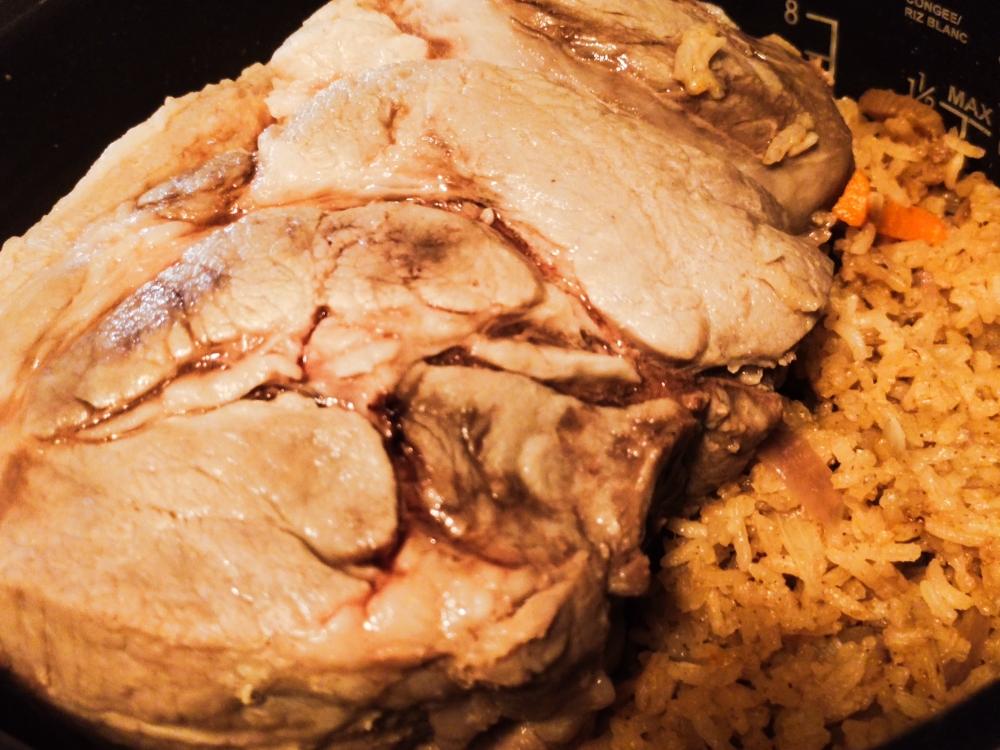 熊熊白白-盐焗猪肩类手抓饭的做法