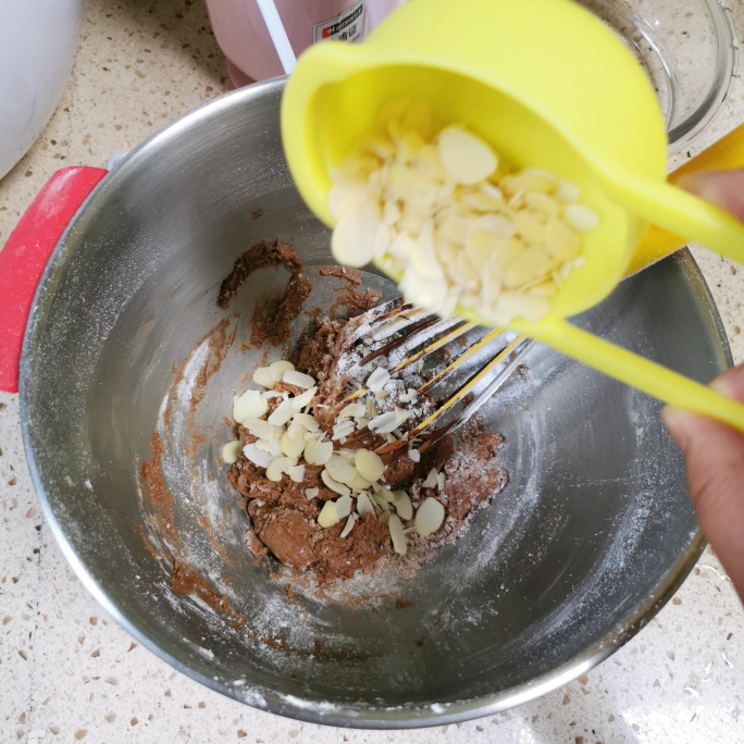 巧克力杏仁饼的做法 步骤4