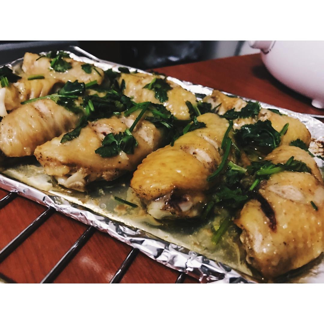 香菜烤鸡翅