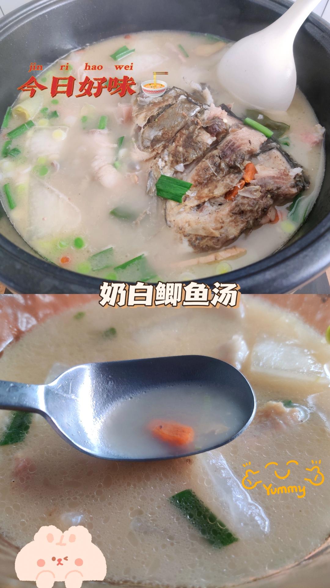 这样做的鲫鱼汤超好喝，奶白奶白的