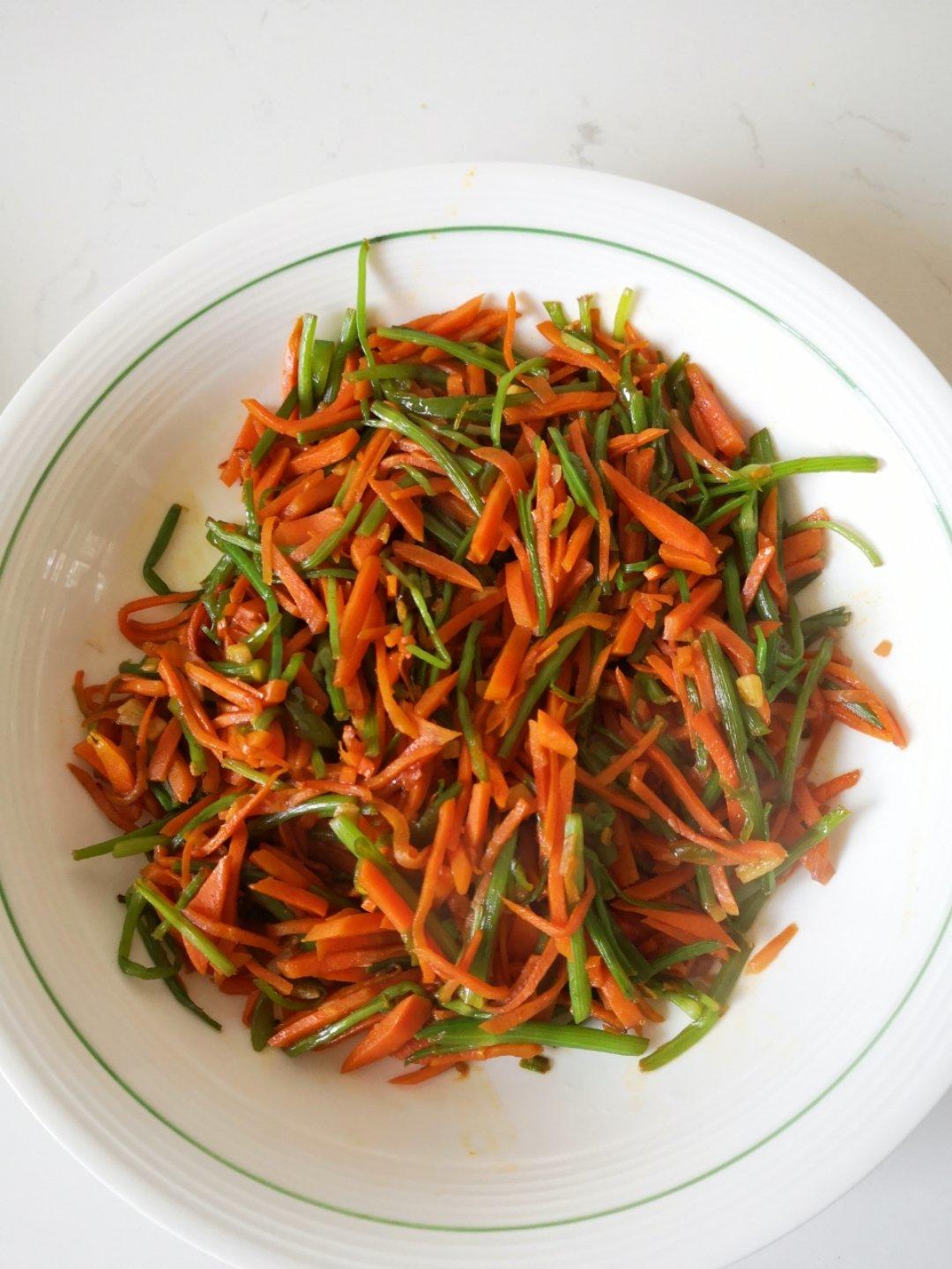 胡萝卜木耳炒芹菜