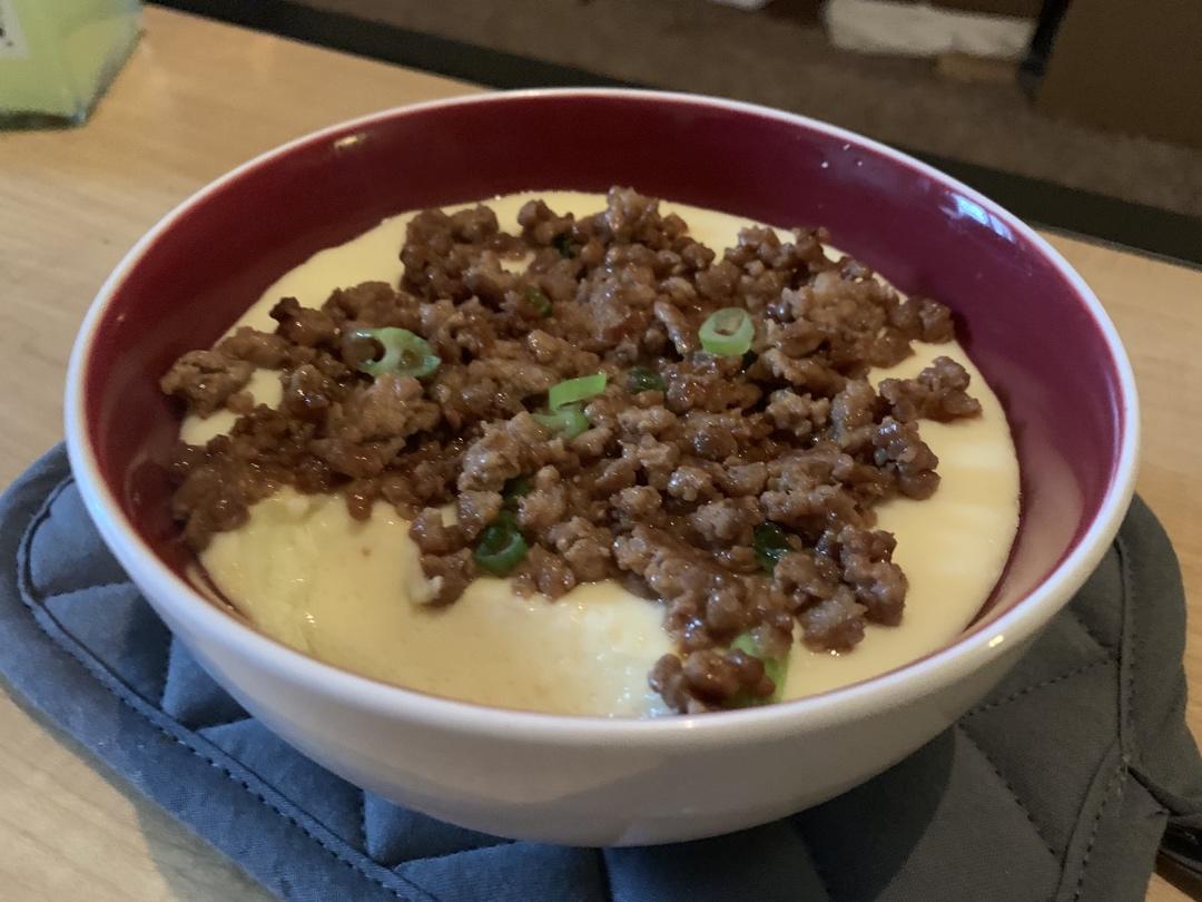 肉末蒸蛋羹：厨房小白都可以蒸出好吃的鸡蛋羹哟