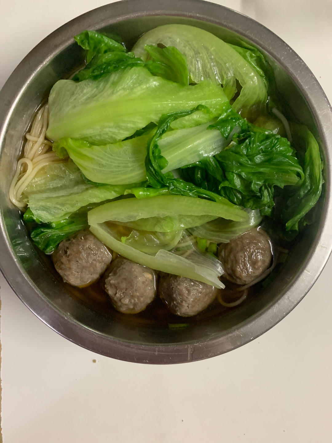 葱油小面～汤都喝光