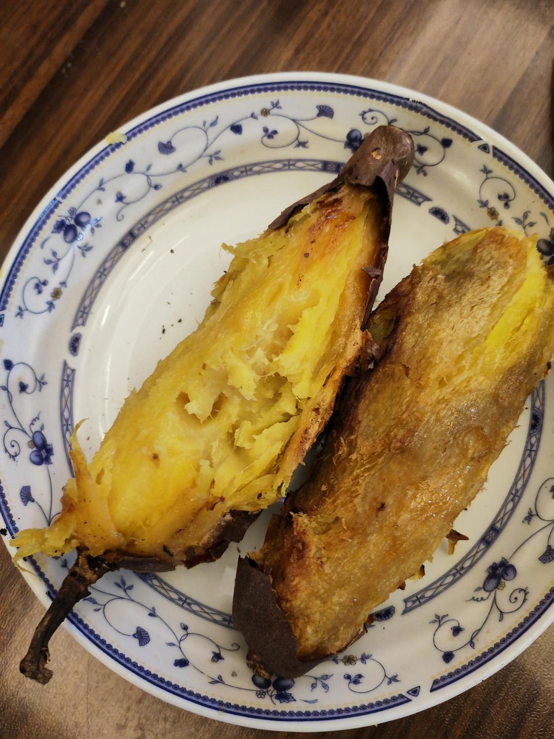 【糯唧唧的烤红薯】糖油四溢皮肉分离外糯里嫩吸溜着吃！