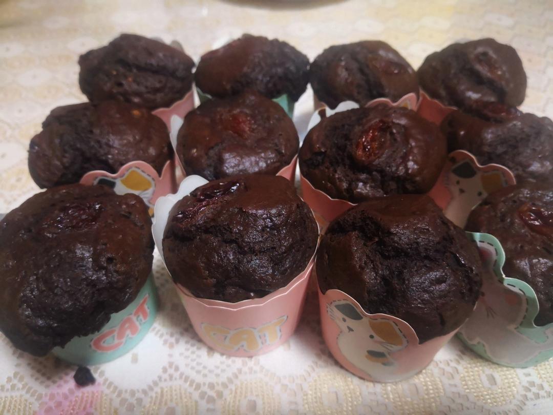 君之配方杯子蛋糕中最美味的一款25分钟搞定的美味蛋糕----【巧克力纸杯蛋糕】