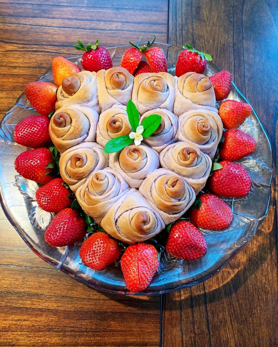 玫瑰花面包