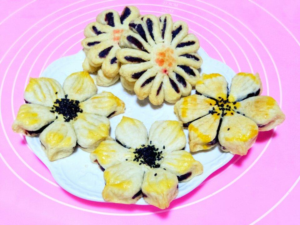 枣泥菊花酥