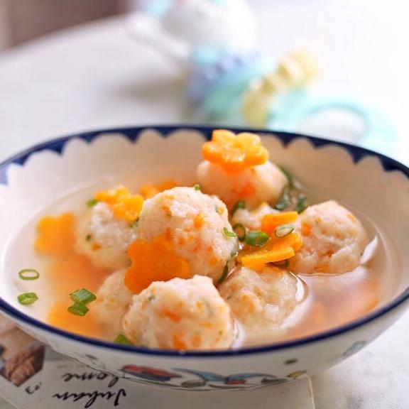 胡萝卜鳕鱼虾球