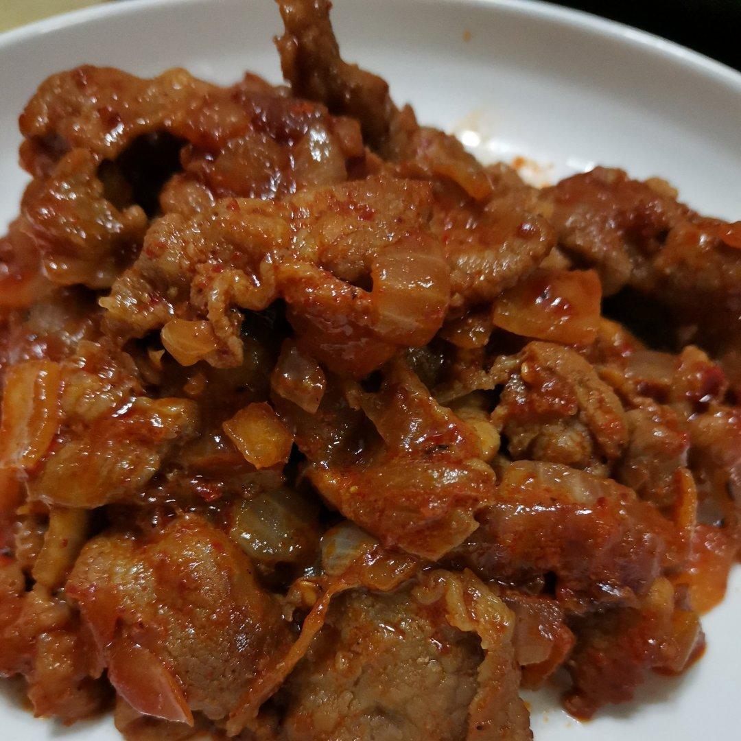 韩式辣炒猪肉（拌饭）