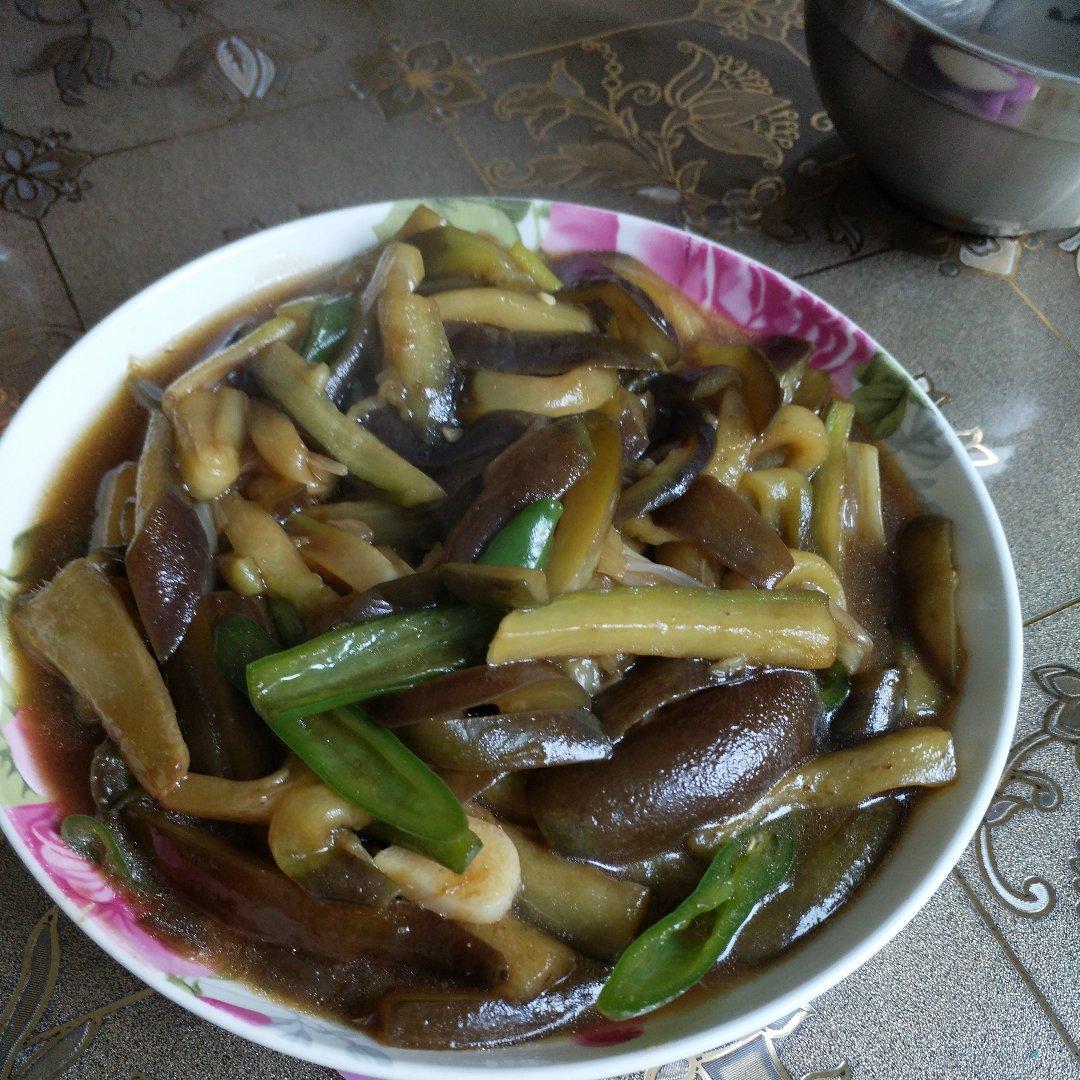 青椒茄子丝