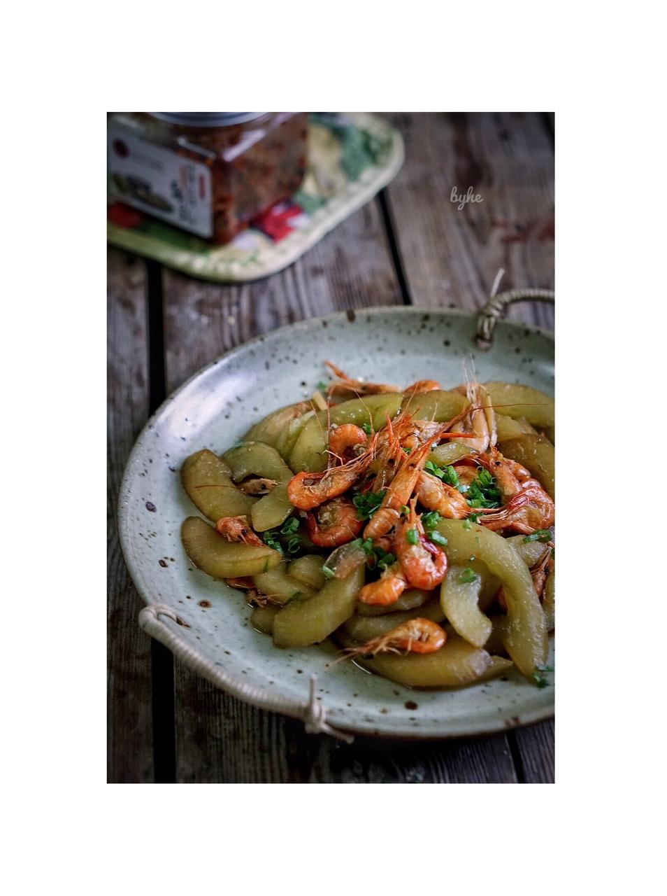 小荷悠悠清莲语做的老黄瓜炒河虾