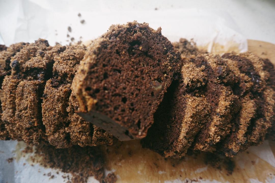 摩卡花生酥全麦快手面包丨健康·烘焙