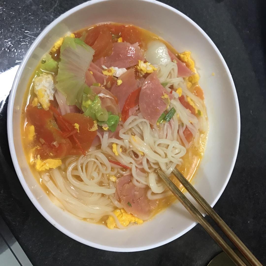 超级入味好吃的番茄鸡蛋面