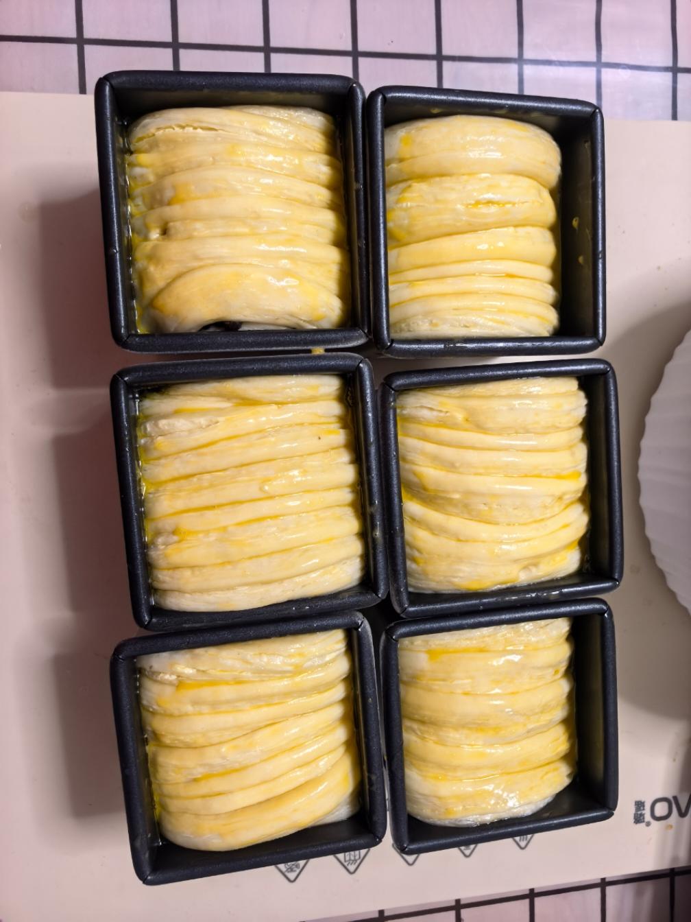 自用方可颂&蜜豆手撕小金砖