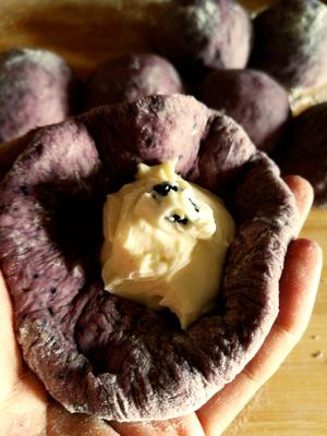 蓝莓乳酪包——小朋友的健康包的做法 步骤5