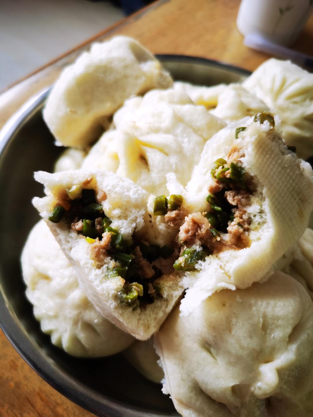 豆角猪肉馅包子