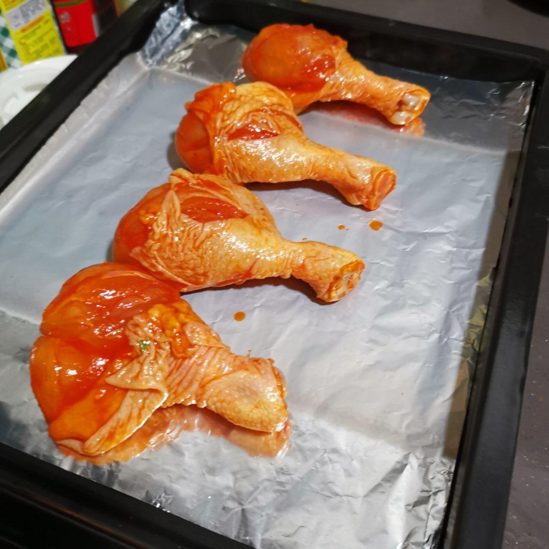 烤箱烤鸡腿