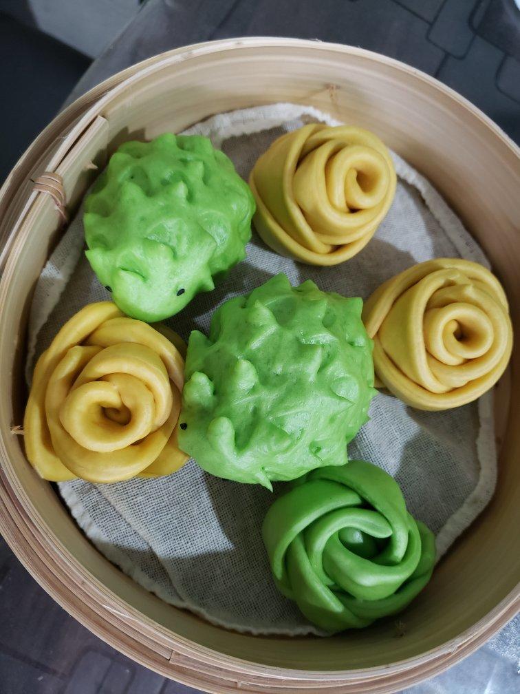 花朵馒头 一次醒发 快手面食 附细节视频详解